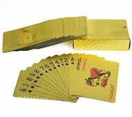 Gold playing cards