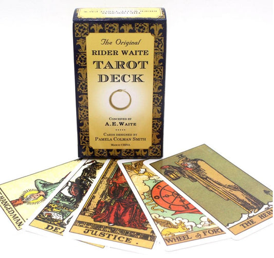 The Original Rider Waite Tarot Pack Card Set.